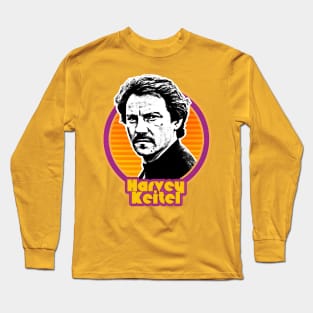 Retro Style Harvey Keitel Fan Art Design Long Sleeve T-Shirt